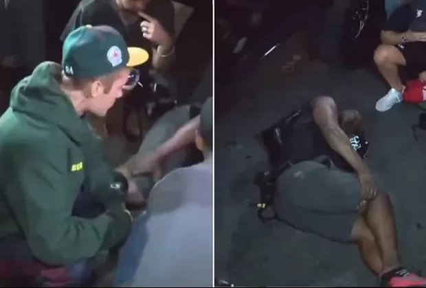 Justin Bieber atropelló a paparazzi al salir de iglesia