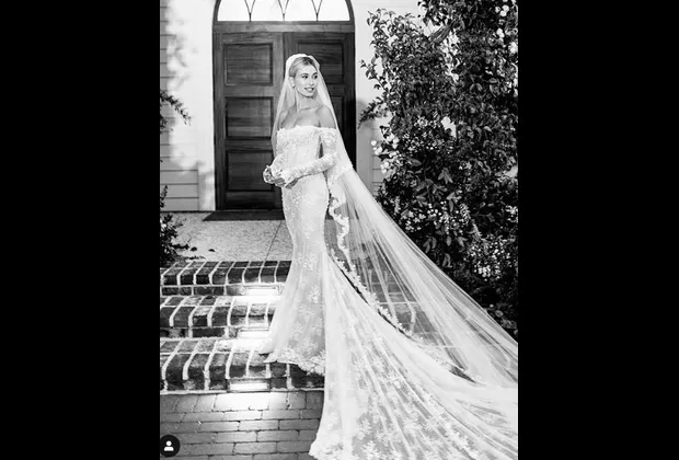 Justin Bieber: publican fotos del increíble vestido de novia de Hailey Baldwin