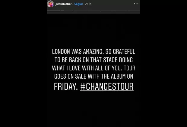 Justin Bieber se sincera con sus fans y hace íntimas confesiones durante concierto