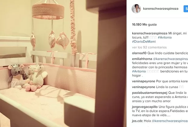 Karen Schwarz: así será el cuarto de su hija Antonia