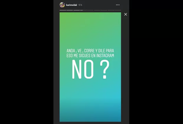 ¿Karim Vidal arremete una vez más contra Katty García en Instagram?
