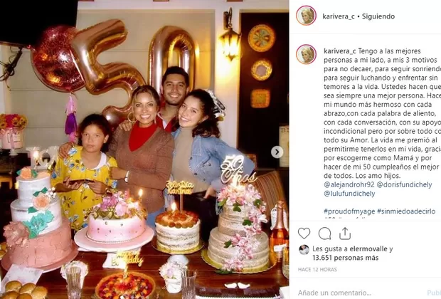 Karina Rivera 50 años