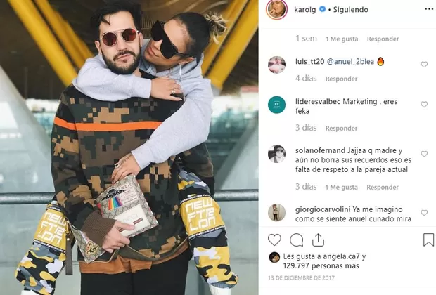 Karol G: fans de Anuel AA molestos con la cantante por fotos con su ex pareja