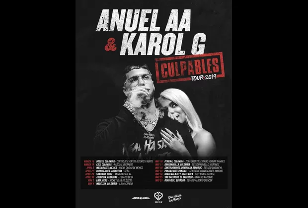 Karol G y Anuel AA en Lima