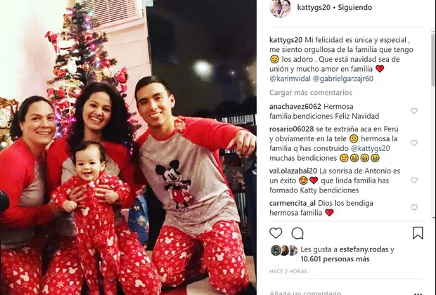 Katty García: esta foto navideña con el hijo mayor de Karim Vidal cautiva a fans