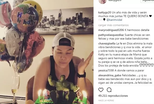 Katty García sorprendió a su novia por este motivo