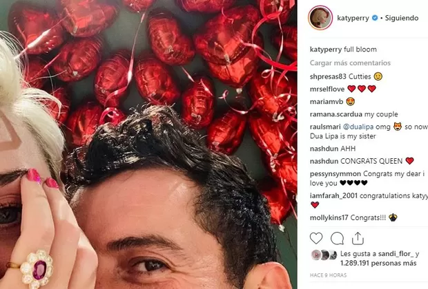 Katy Perry y Orlando Bloom compromiso