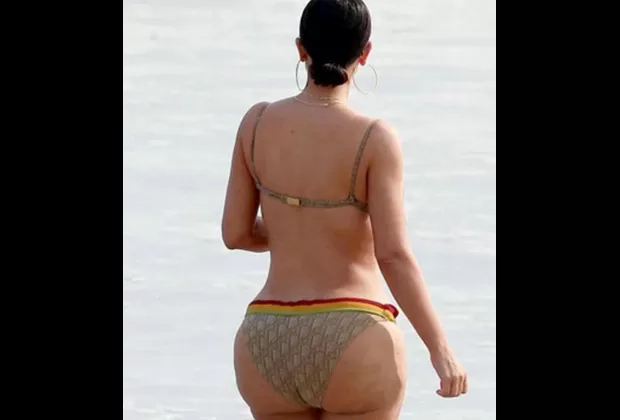 Kim Kardashian: difunden sus fotos en bikini sin Photoshop