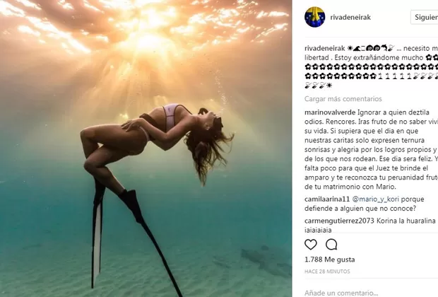 Korina Rivadeneira reapareció en redes sociales