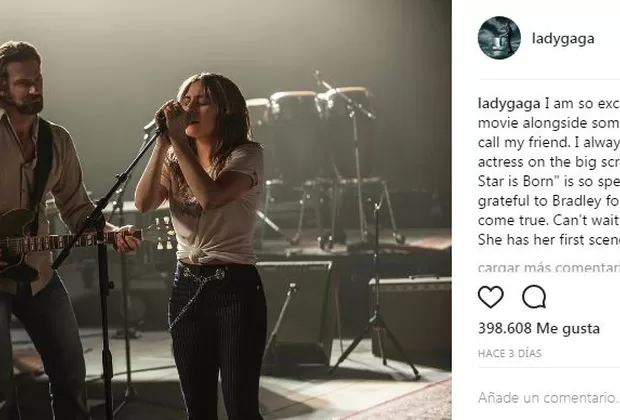 Lady Gaga y Bradley Cooper fueron captados besándose 