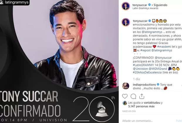 Latin Grammy 2019: peruano Tony Succar fue elegido para abrir la ceremonia