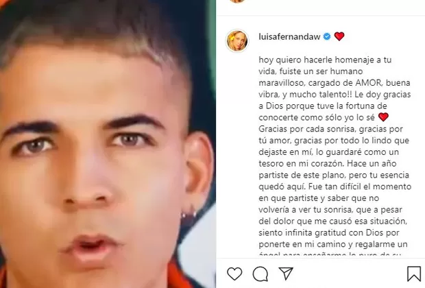 Legarda: Luisa Fernanda W dedica homenaje al cantante a un año de su muerte