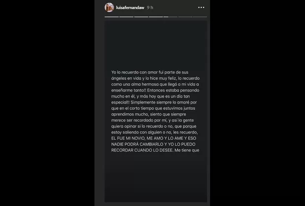 Legarda: Luisa Fernanda W le dedica conmovedor mensaje al recordar su cumpleaños