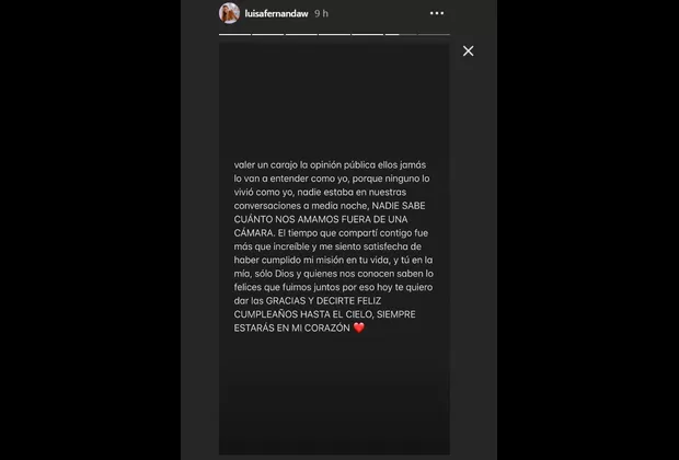 Legarda: Luisa Fernanda W le dedica conmovedor mensaje al recordar su cumpleaños