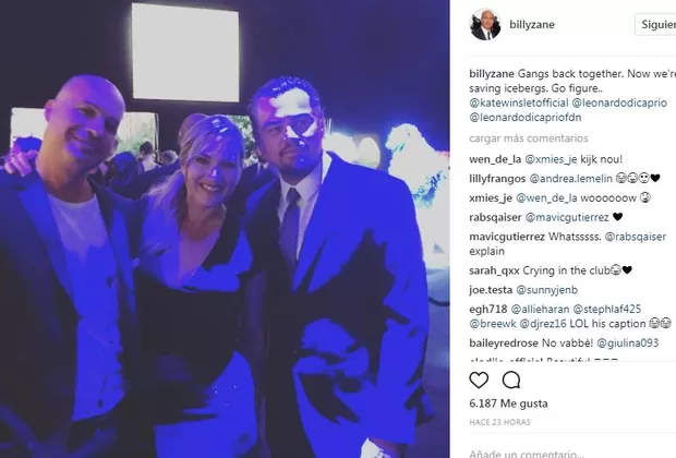 Reencuentro de Leonardo DiCaprio y Kate Winslet