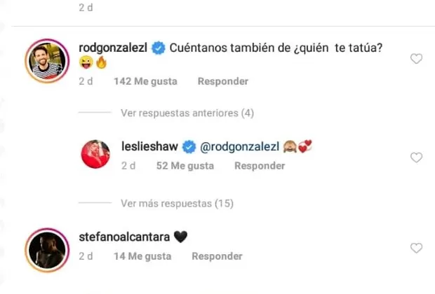 ¿Leslie Shaw está en coqueteos con el tatuador Stefano Alcántara?