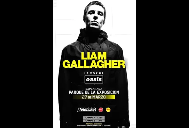 Liam Gallagher confirma concierto en Lima y estos son los precios