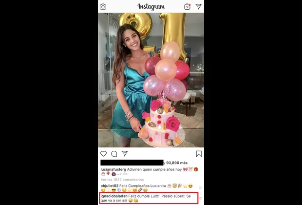 Luciana Fuster: Ignacio Baladán le dedicó tierno saludo de cumpleaños