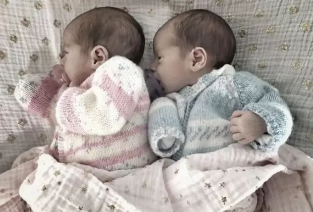 Ludwika Paleta presentó a sus mellizos en Instagram