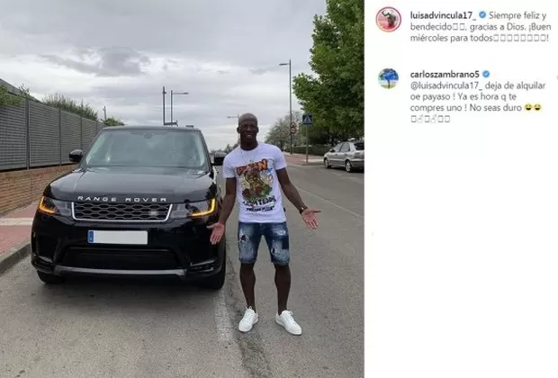Luis Advíncula se tomó foto con lujosa camioneta y Carlos Zambrano lo 'trolea' así