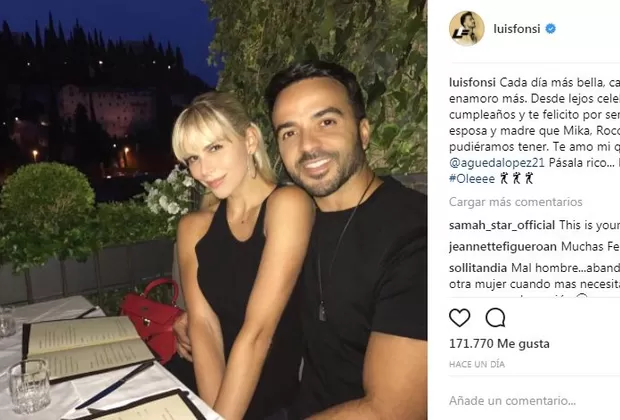 Luis Fonsi sorprende así a su esposa