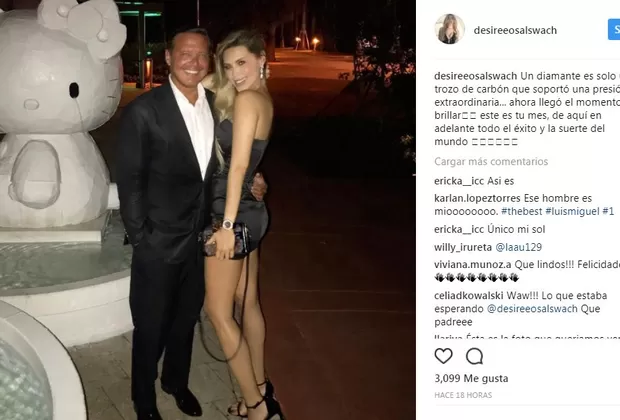 Luis Miguel: novia del cantante revela foto actual de él y le dedica mensaje