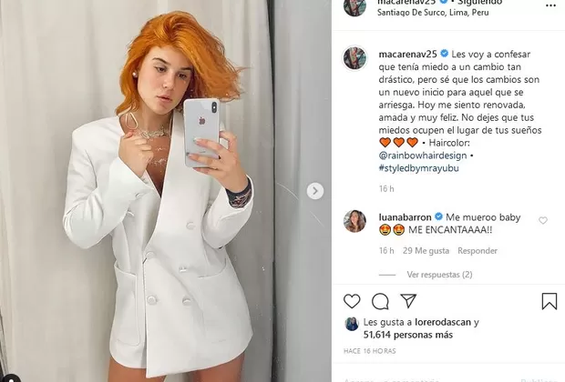 Macarena Vélez impacta a fans con radical cambio de look 