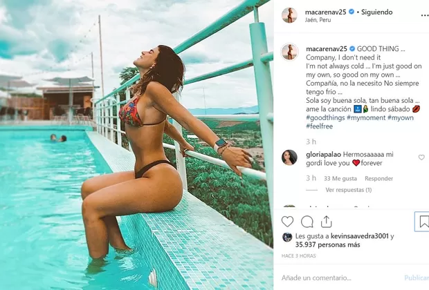 Macarena Vélez impacta en Instagram con sexy foto en bikini