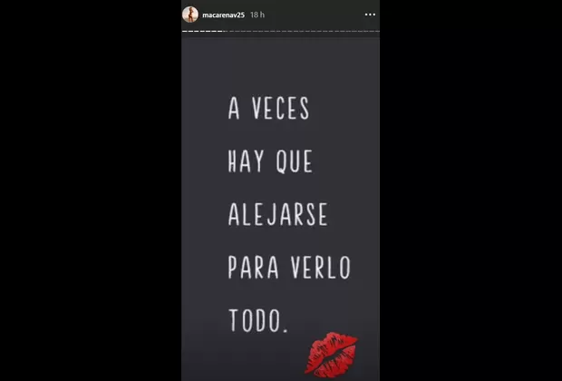 Macarena Vélez: ¿a quién le mandó indirecta a través de Instagram?