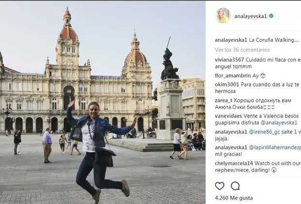 Instagram: Ana Layevska luce así su embarazo en España