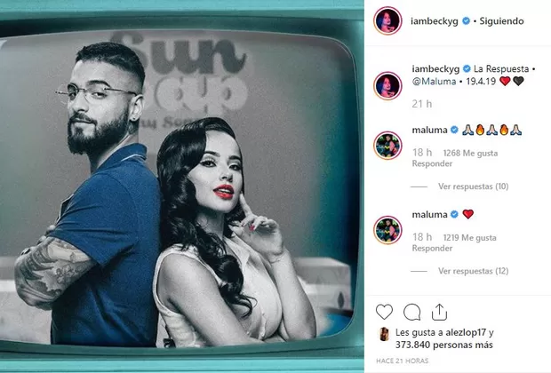Maluma y Becky G La respuesta