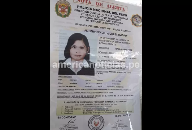 Manchay: sujeto confesó que mantuvo enterrado el cuerpo de su pareja por 6 meses