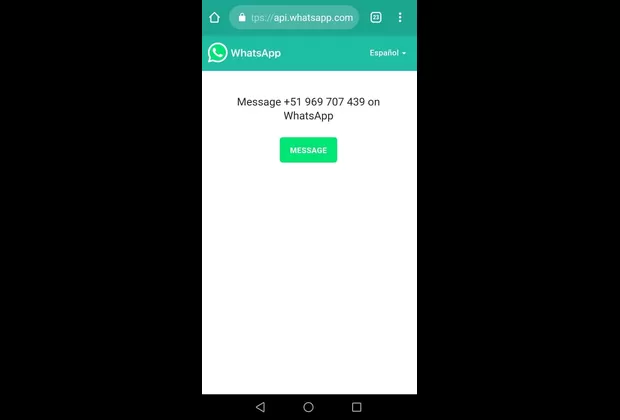 ¿Cómo enviar un mensaje de WhatsApp sin agregar contactos?