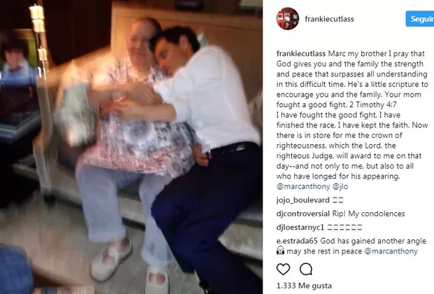 Marc Anthony: difunden conmovedora fotografía del cantante y su mamá