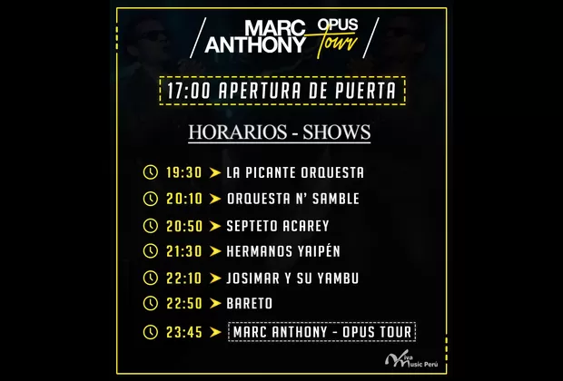 Marc Anthony en Lima: horarios y recomendaciones para disfrutar del show de esta noche 