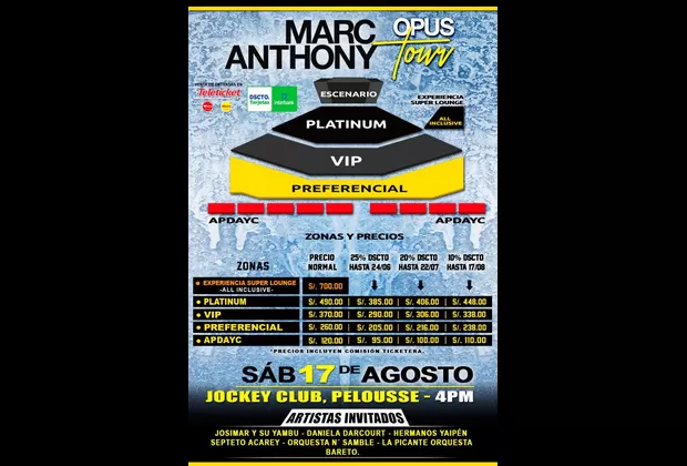 Marc Anthony regresa a Lima