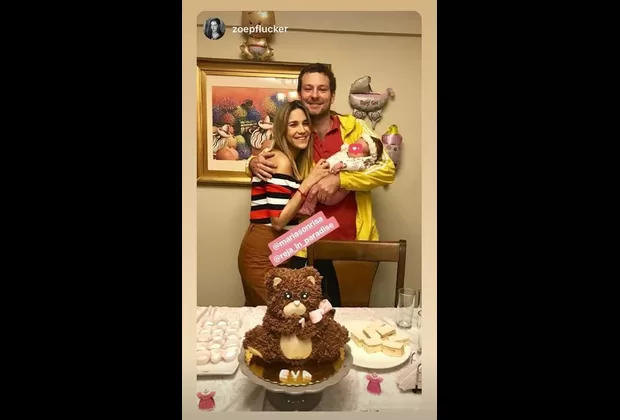 María Grazia Gamarra celebra el primer mes de su hija Eva con esta imperdible foto