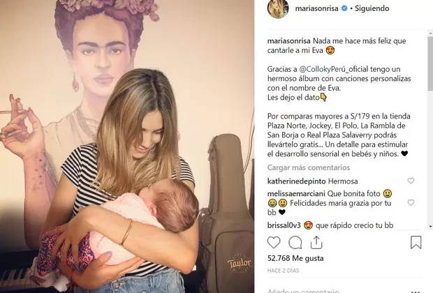 María Grazia Gamarra revela nueva fotografía de su hija Eva y enternece a fans