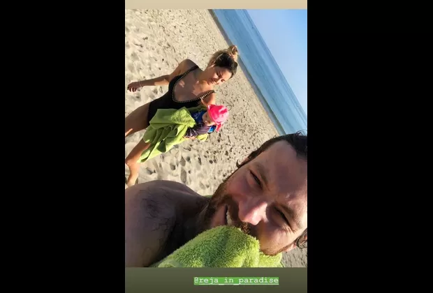 María Grazia Gamarra y su familia disfrutan así de sus días de playa
