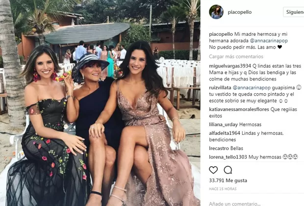 María Pía Copello presentó a su madre en redes sociales