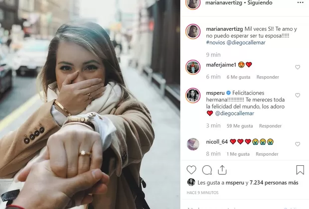 Mariana Vértiz anuncia su compromiso con Diego Callegari con tierna foto