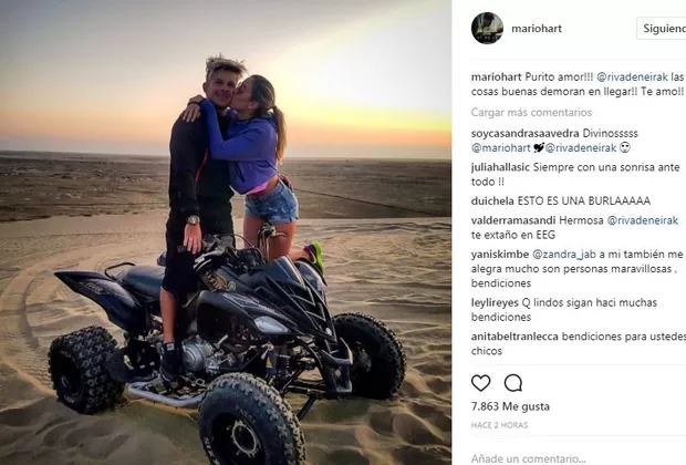 Mario Hart y Korina Rivadeneira