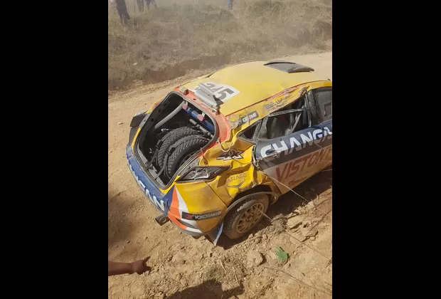 Mario Hart sufrió despiste en Rally de Huancayo y así quedó su auto