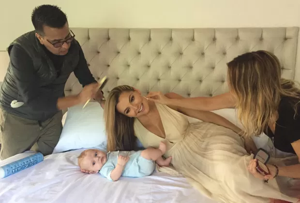 Marjorie de Sousa: así fue la sesión de fotos de su hijo con Julián Gil