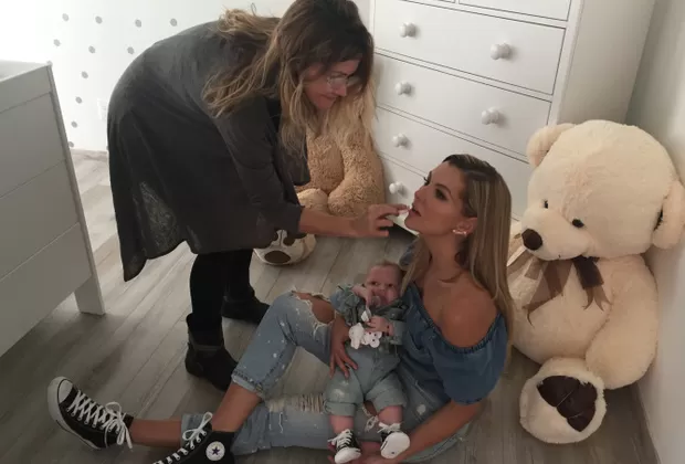 Marjorie de Sousa: así fue la sesión de fotos de su hijo con Julián Gil