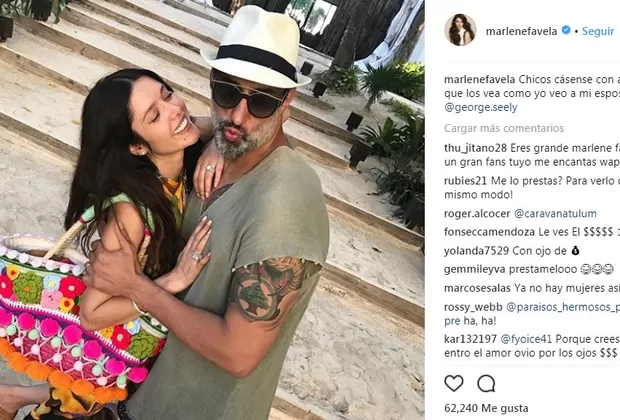 Marlene Favela celebra su primer mes de casada y así la pasa con su esposo