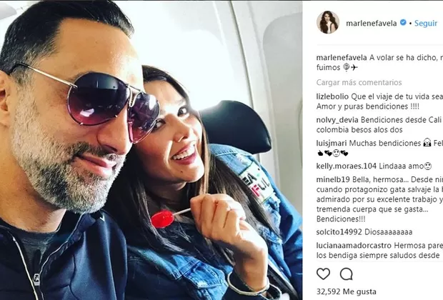 Marlene Favela celebra su primer mes de casada y así la pasa con su esposo