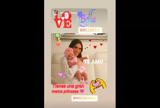 Marlene Favela presenta a su hija Bella tras varios meses de su nacimiento