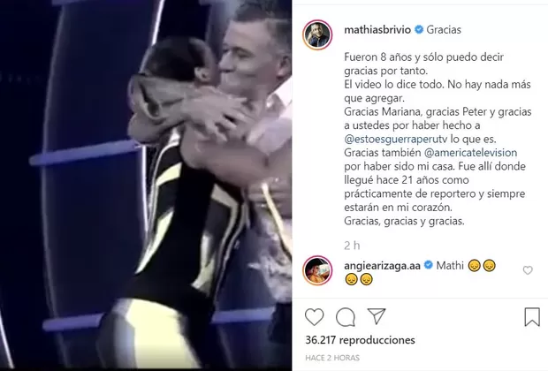 Mathías Brivio tras renuncia a EEG: 