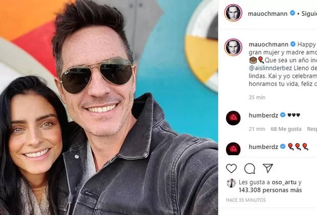 Mauricio Ochmann felicita a Aislinn Derbez por su cumpleaños tras separación